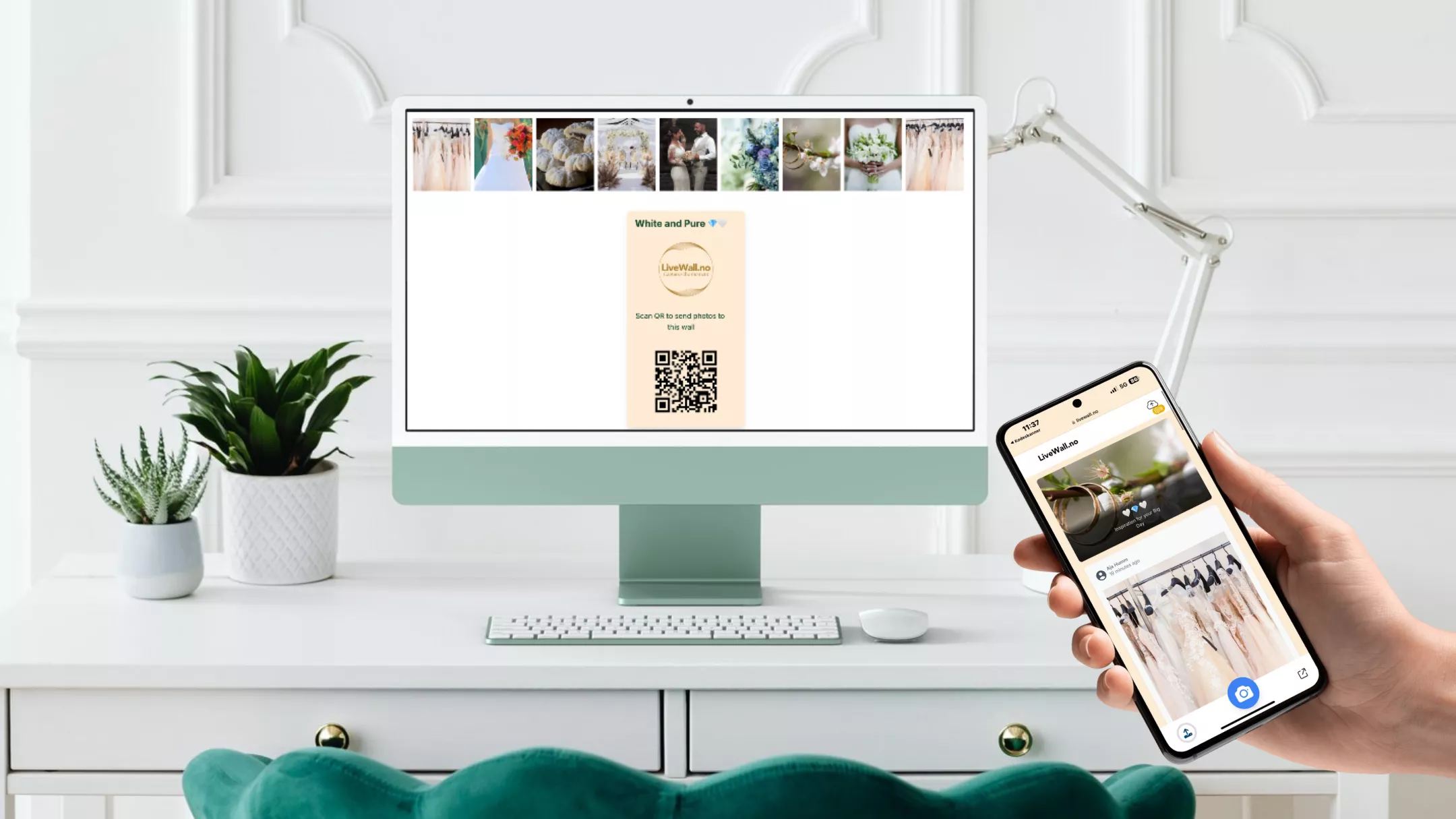 Theming your LiveWall to match your wedding design